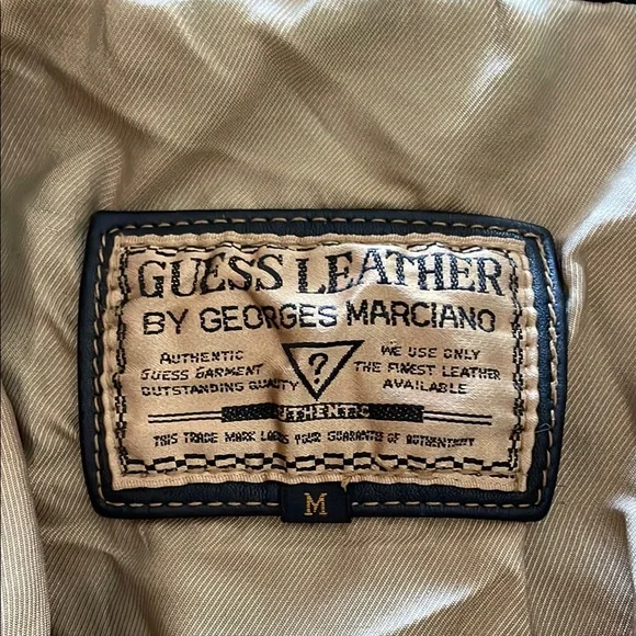 Guess Black Bomber Jacket with Polished Finish - Picture 2 of 4